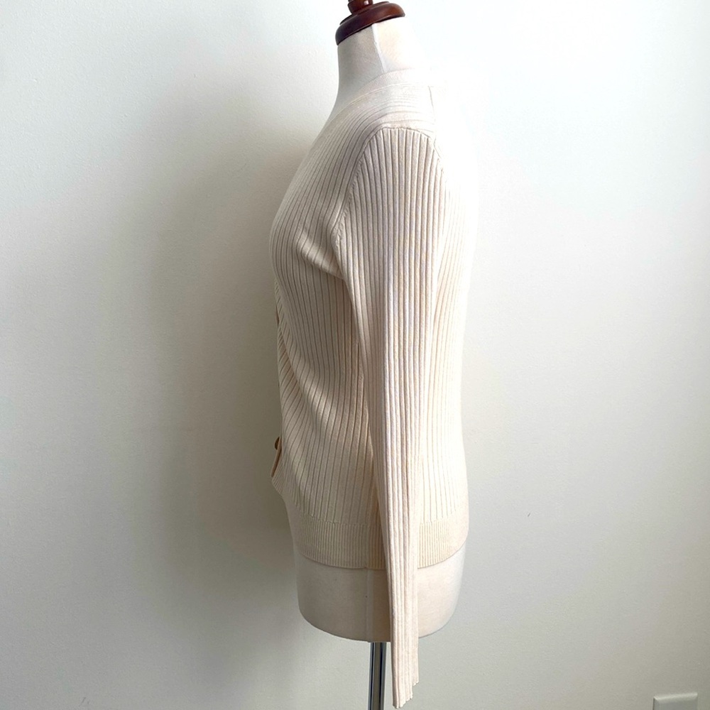 Loft Long Sleeve V-neck Cardigan Size M - Picture 4 of 9